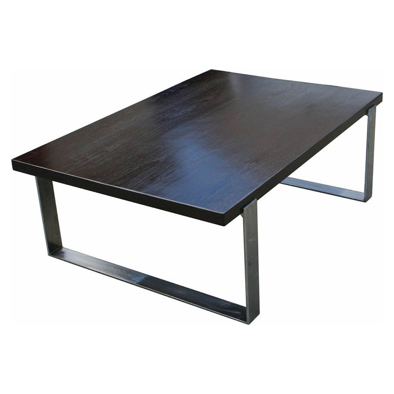 Modern Industrial Walnut Coffee Table