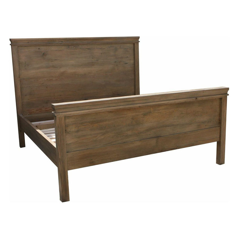 Provance Bed Built in Salvaged Wood