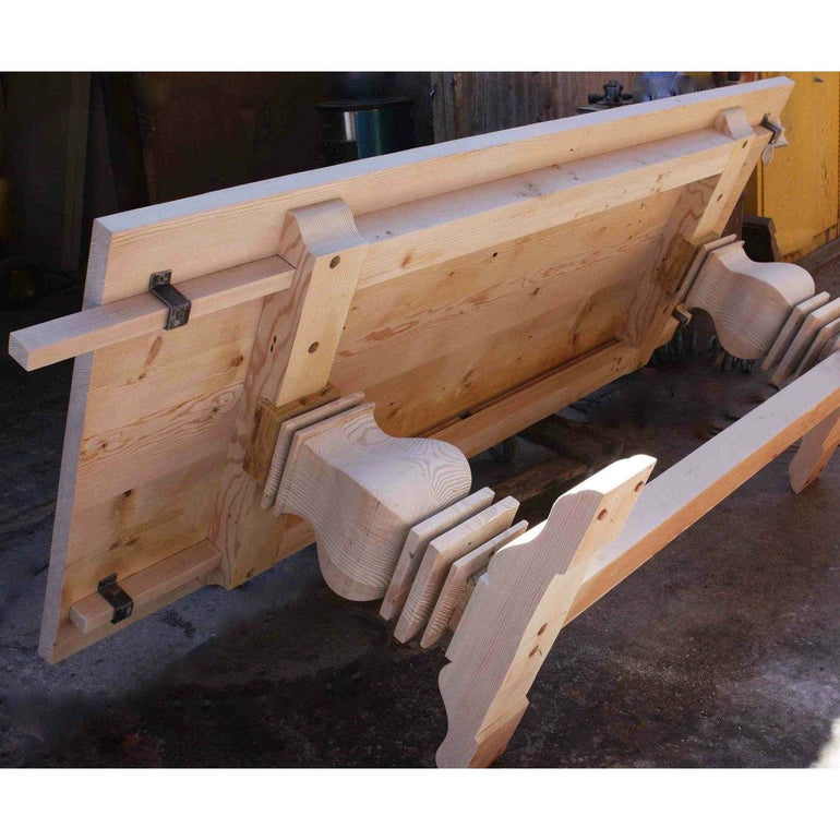 Anaheim Reclaimed Wood Extension Trestle Dining Table