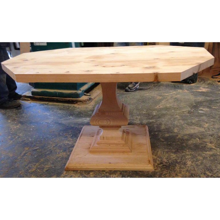a custom hexagon shaped top for a banquet 