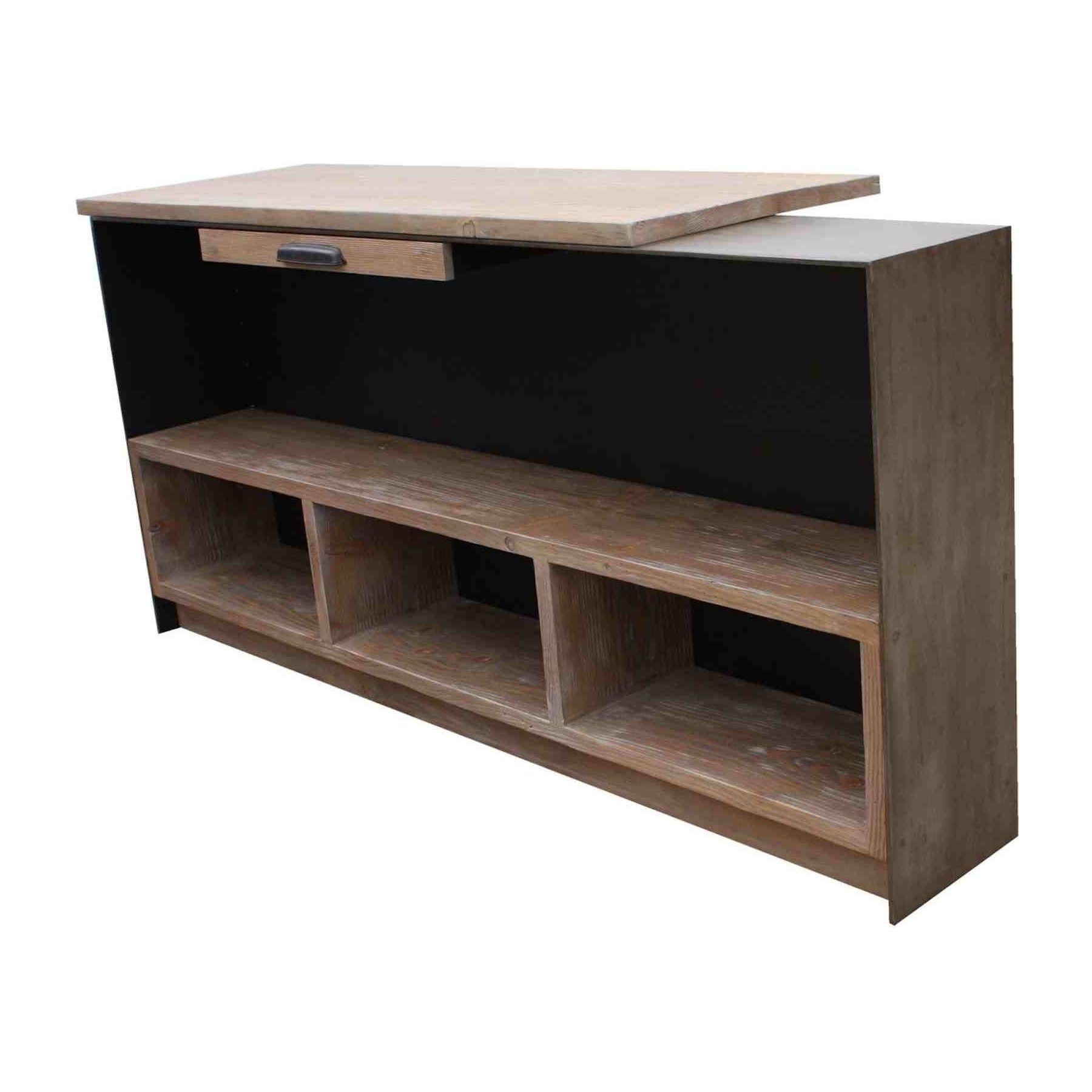 Custom Metal Reception Desk for a Yoga Studio