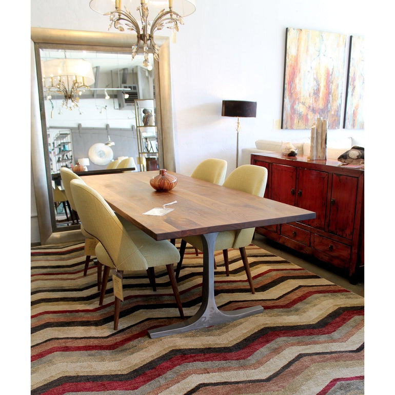 custom modern chrome plated dining tables